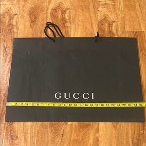 Large black Gucci shopping bag
